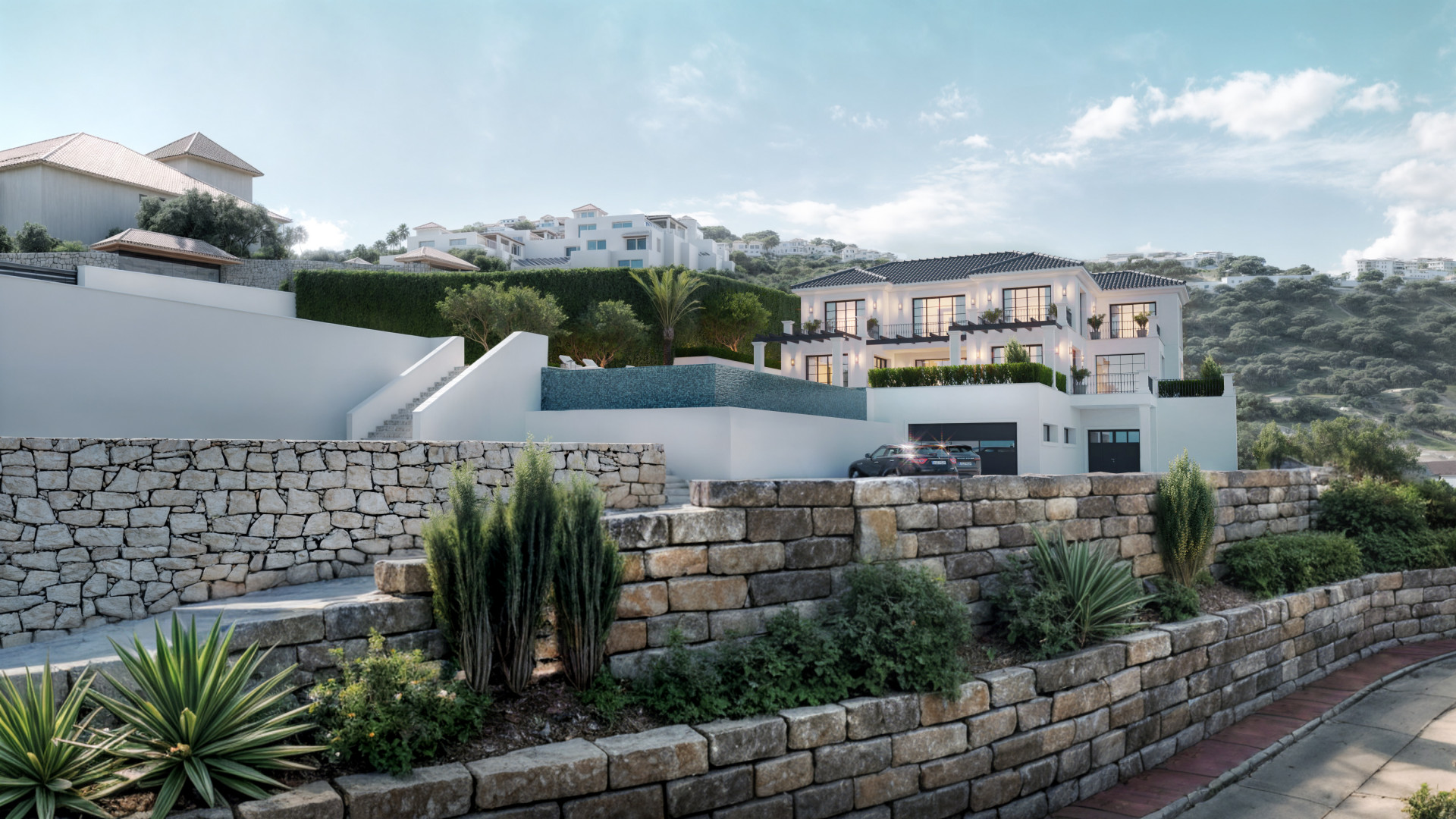 LUXURY OFF-PLAN VILLA WITH PANORAMIC SEA AND MOUNTAIN VIEWS LA MAIRENA