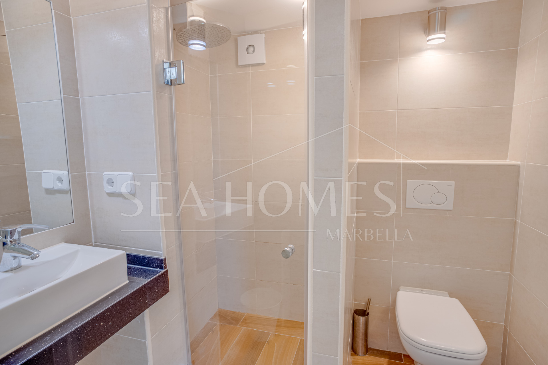 Unique eight bedroom south facing villa, in a tranquil area of Elviria, Marbella boasting sea views