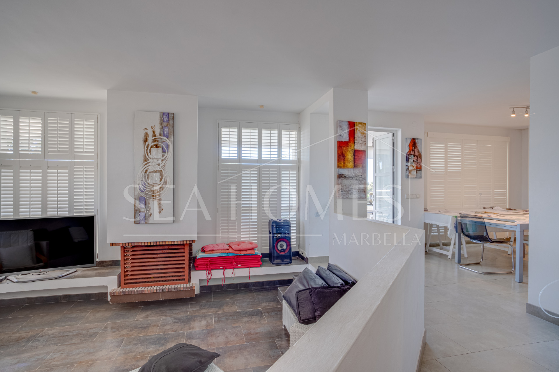Unique eight bedroom south facing villa, in a tranquil area of Elviria, Marbella boasting sea views