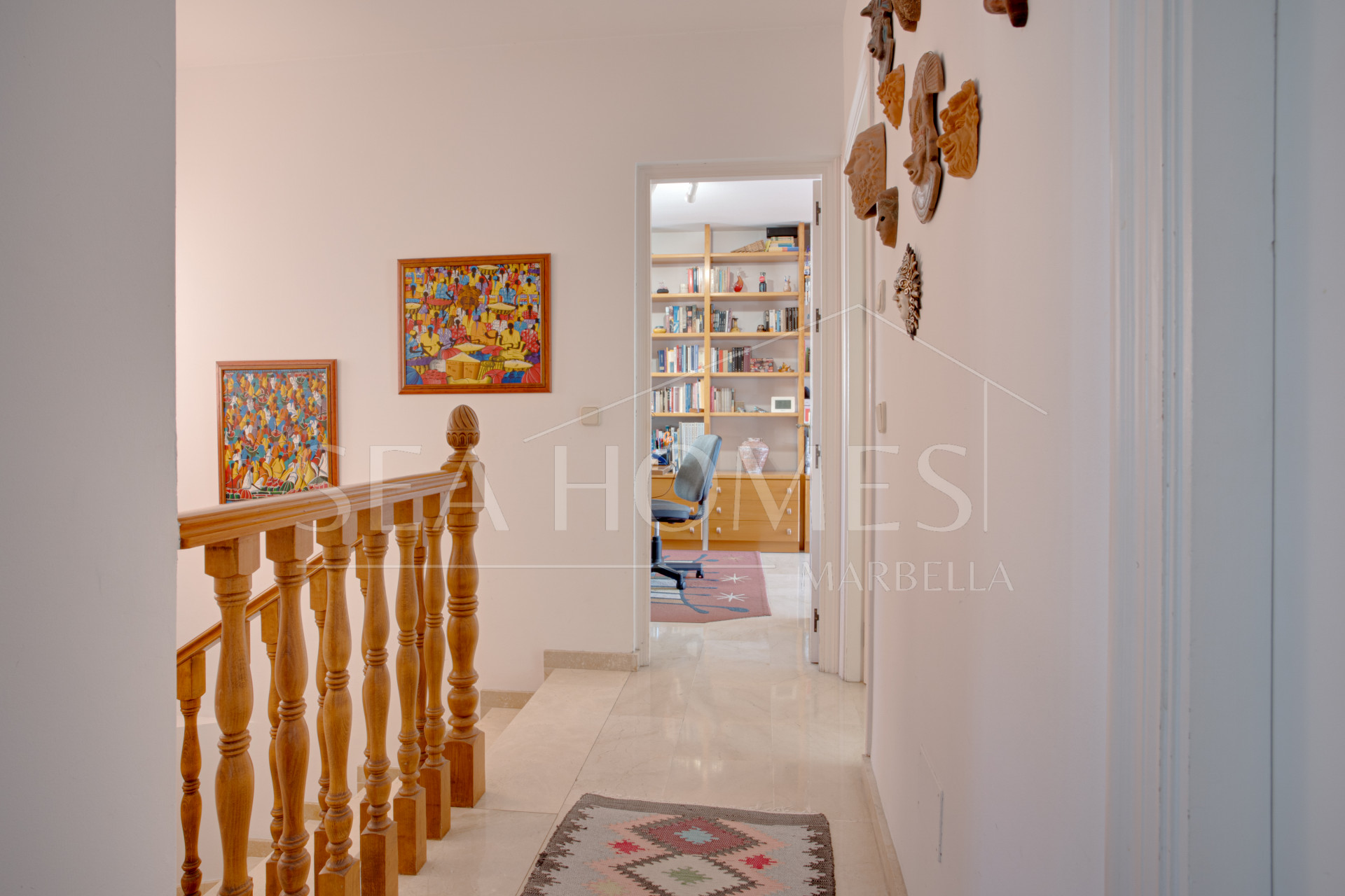 Spacious south facing six-bedroom villa in Marbella, with sea views