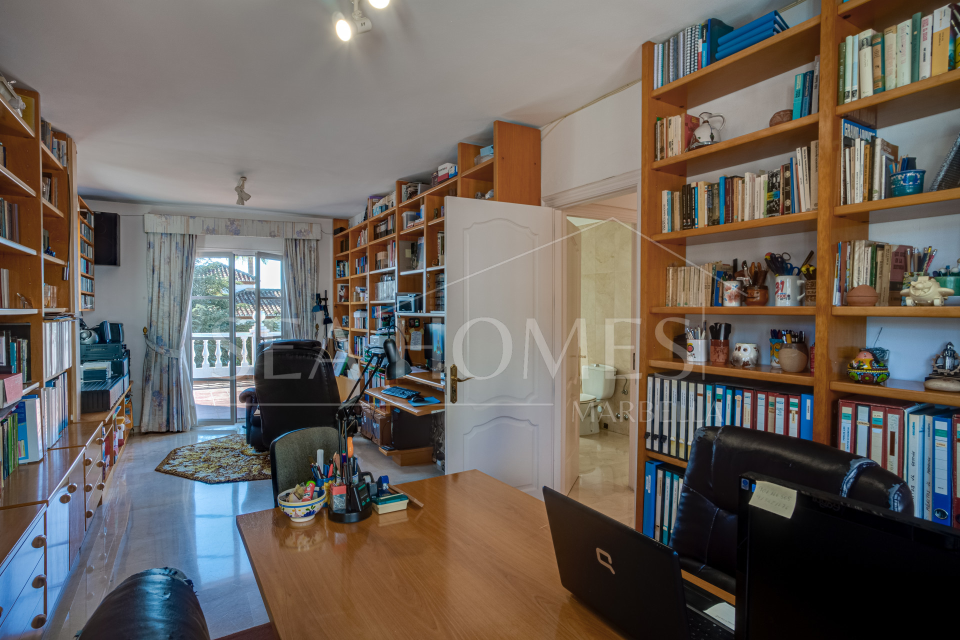 Spacious south facing six-bedroom villa in Marbella, with sea views