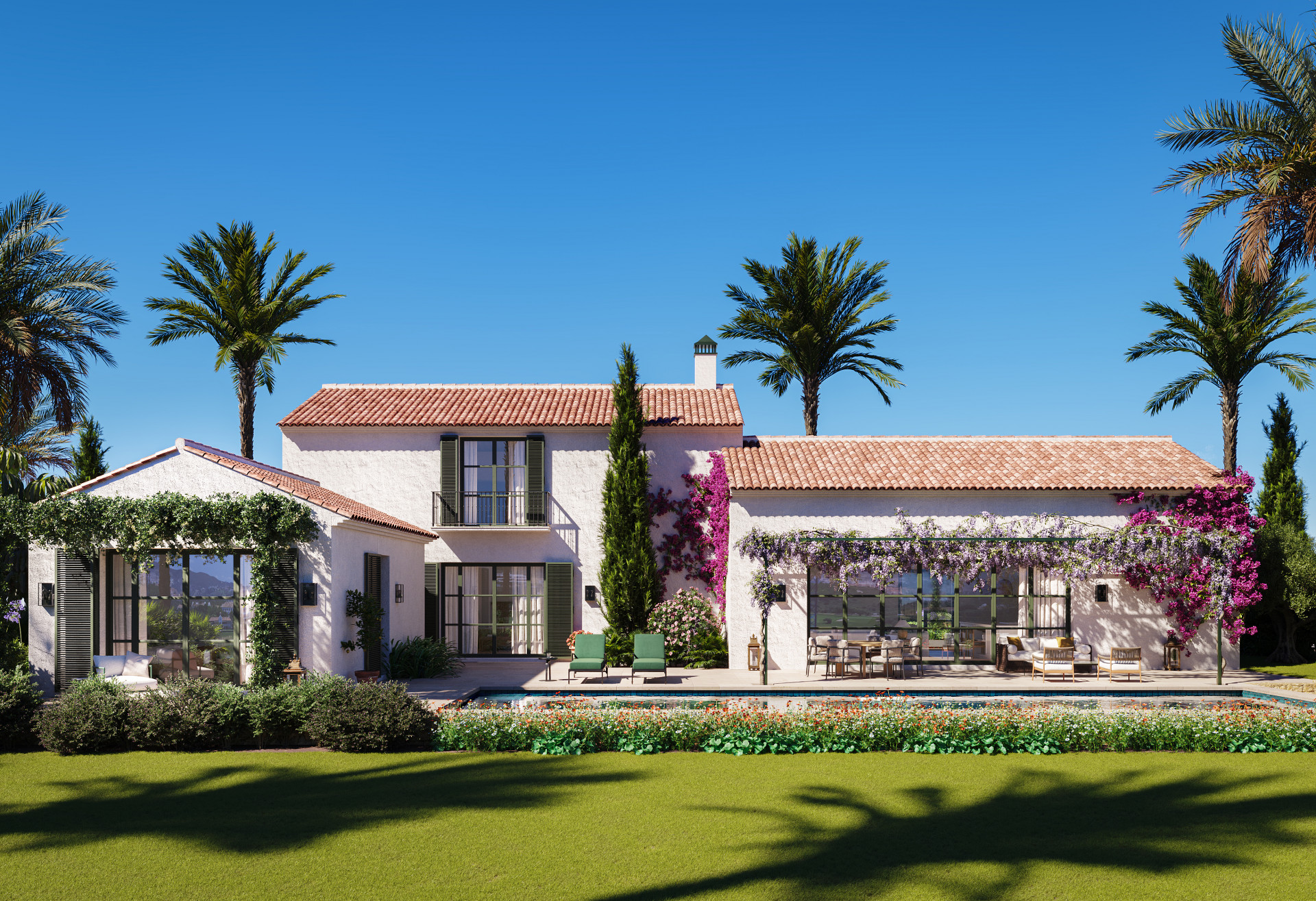 Beautiful three bedroom mediterranean villa located in La Loma de Cortesin