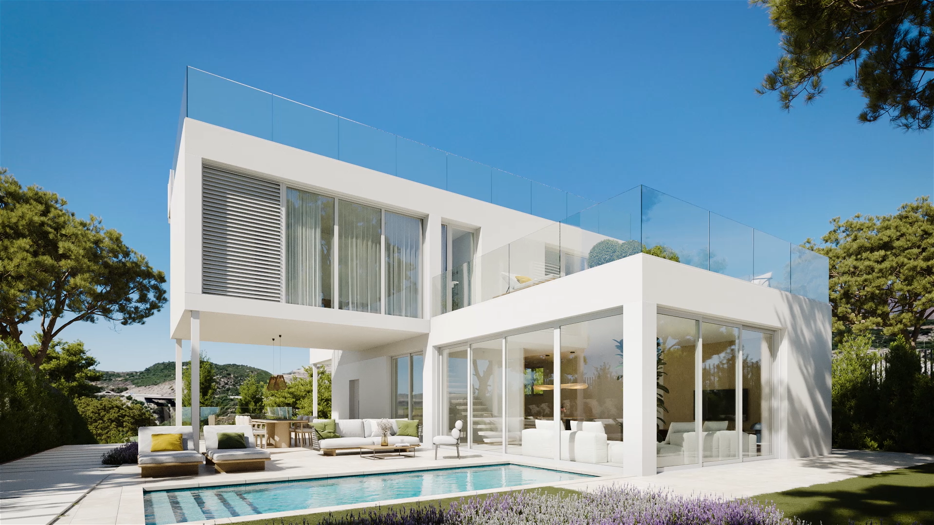 Luxury, south facing three bedroom Villa located in Valle Romano, Estepona