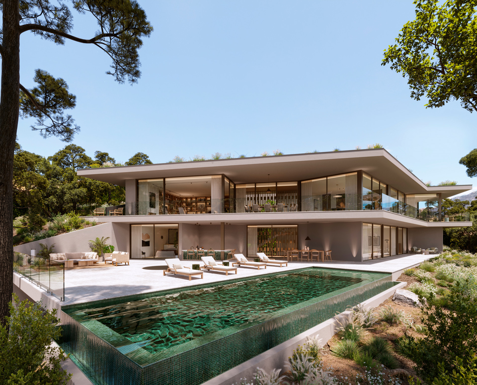 Luxurious, five bedroom south facing villa located in Monte Mayor, Benahavis.