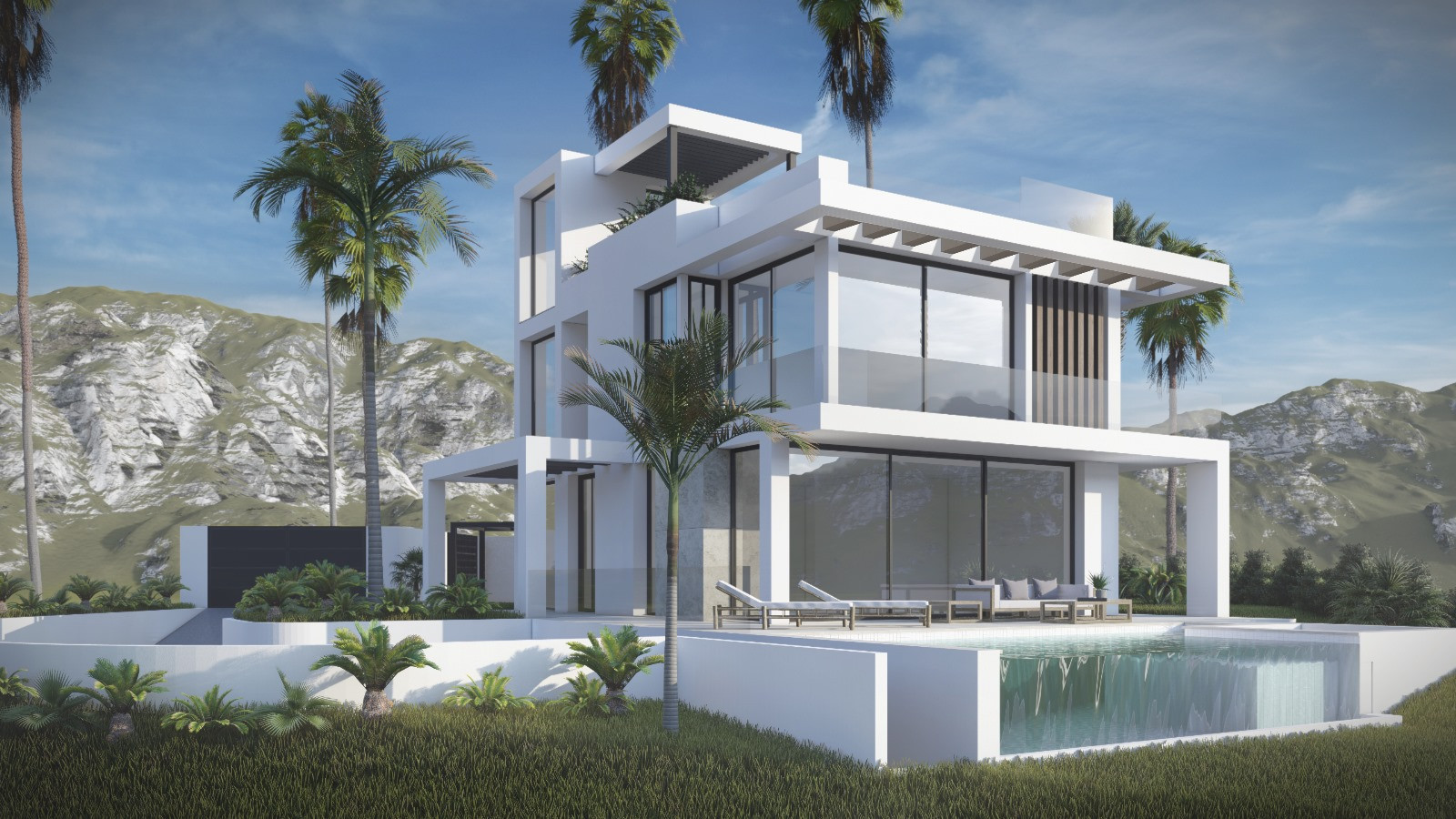 Contemporary Four Bedroom Villa in Buenas  Noches, Estepona
