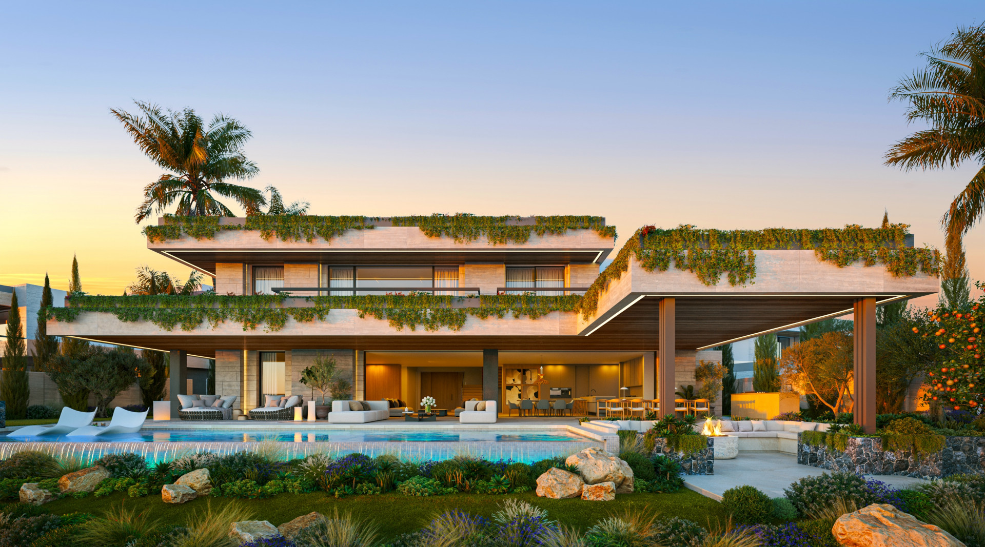 Luxurious five bedroom villa with stunning views located in Benahavis