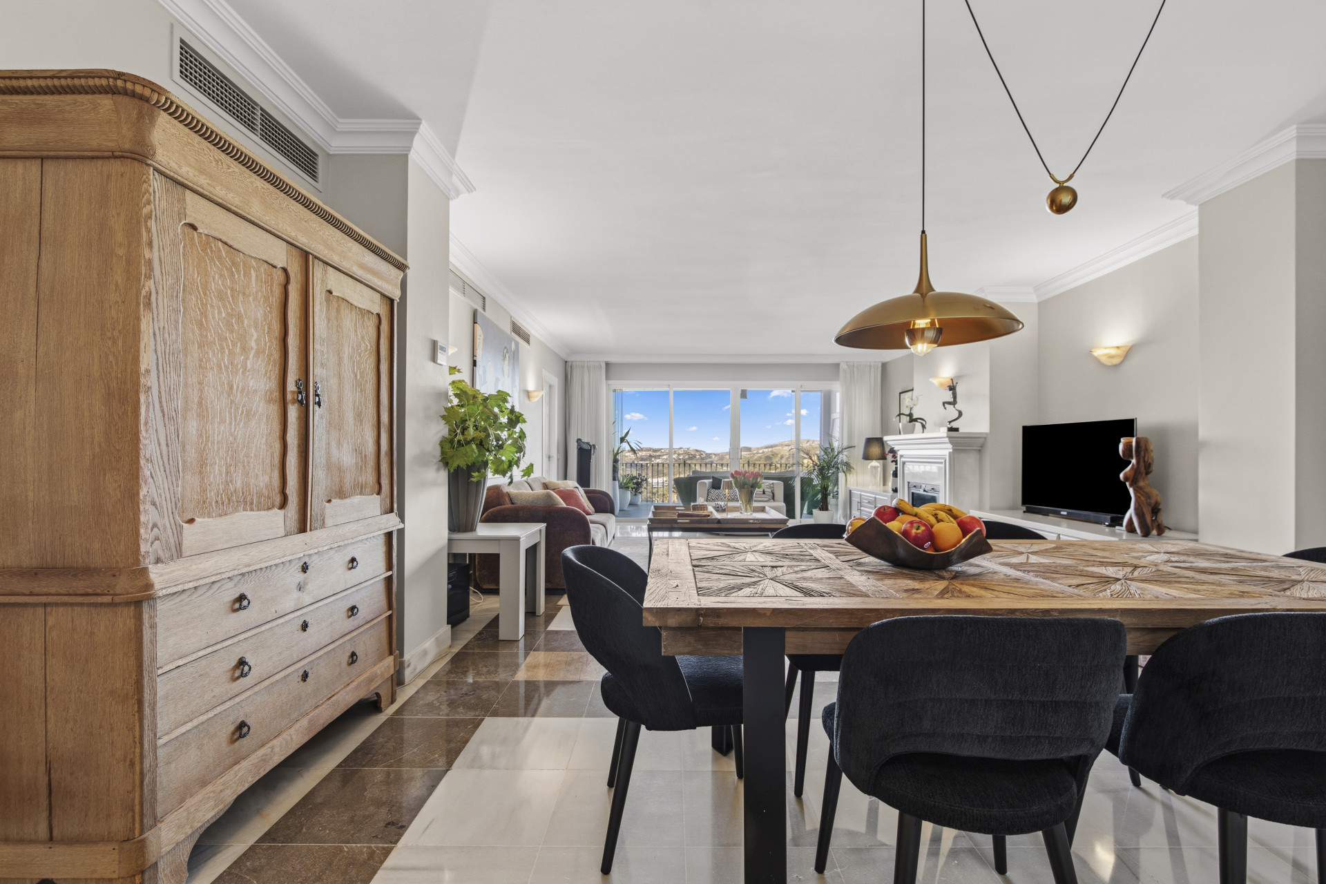 Beautiful South-Facing  Two Bedroom Penthouse with Panoramic Sea Views in Monte Halcones.