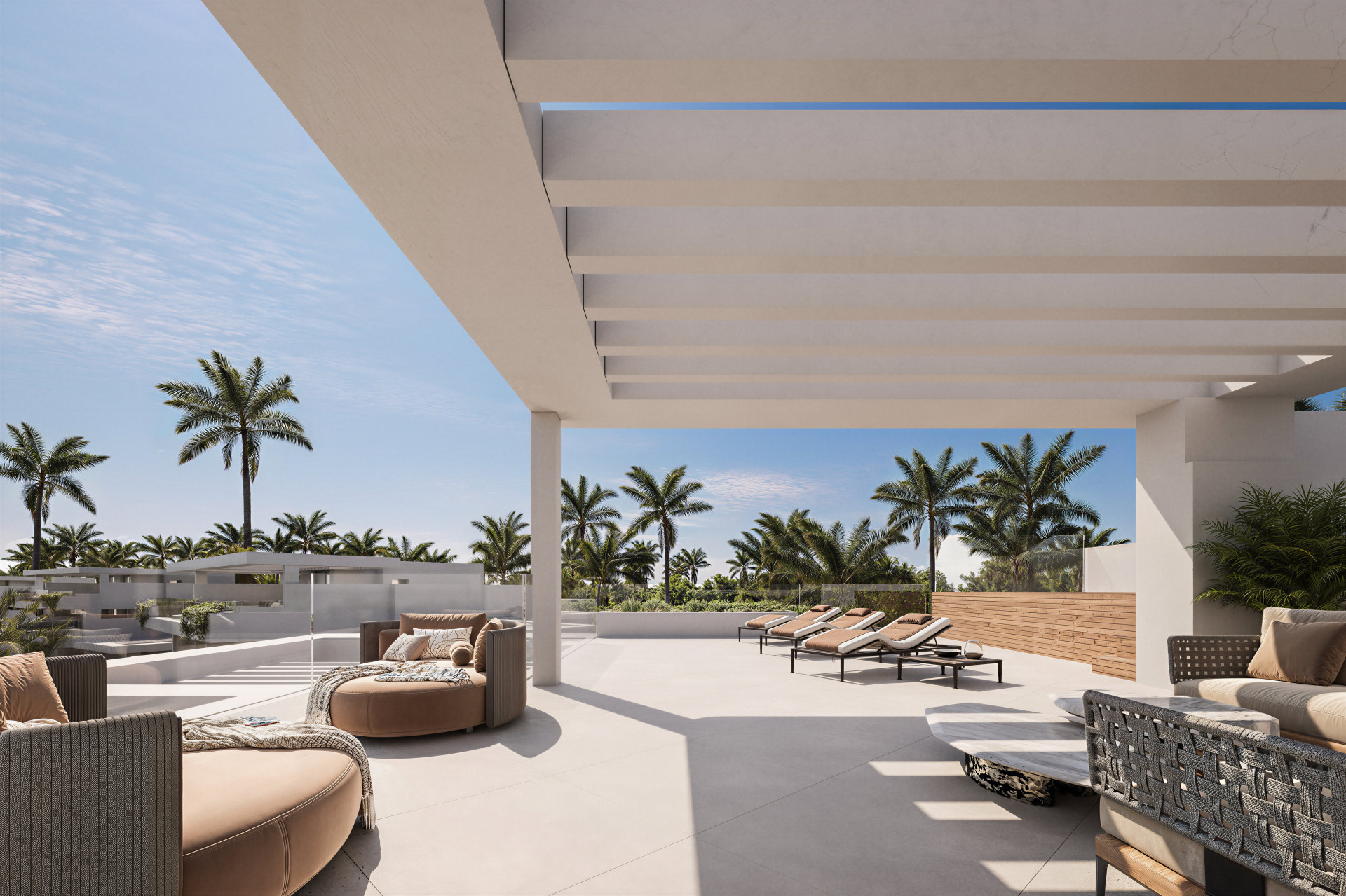 Elegant two bedroom ground floor apartment in Almina Residences, Estepona.