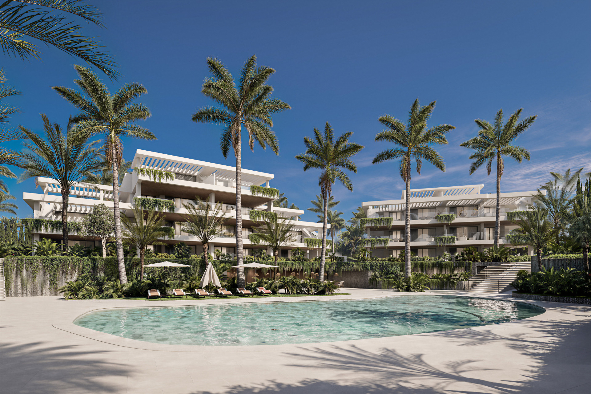 Elegant two bedroom ground floor apartment in Almina Residences, Estepona.