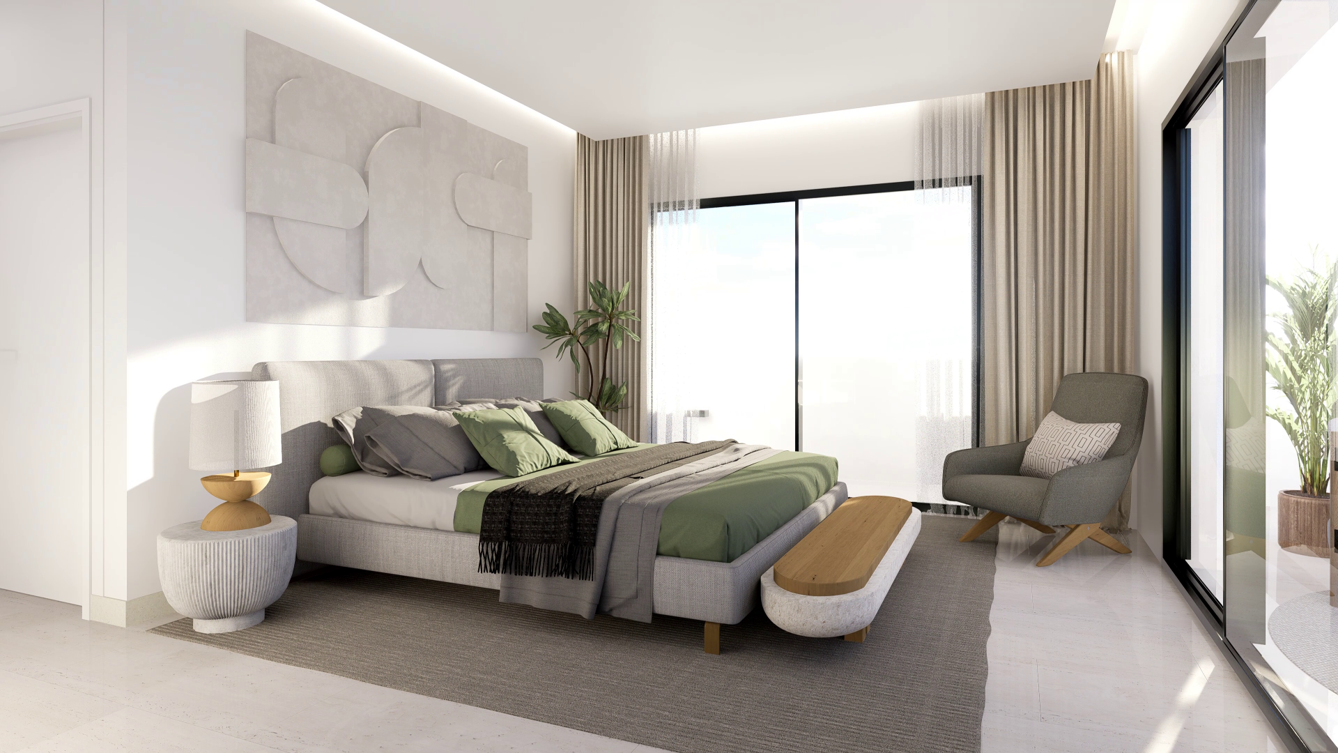 Contemporary four bedroom villa with sea views in Casares Costa.