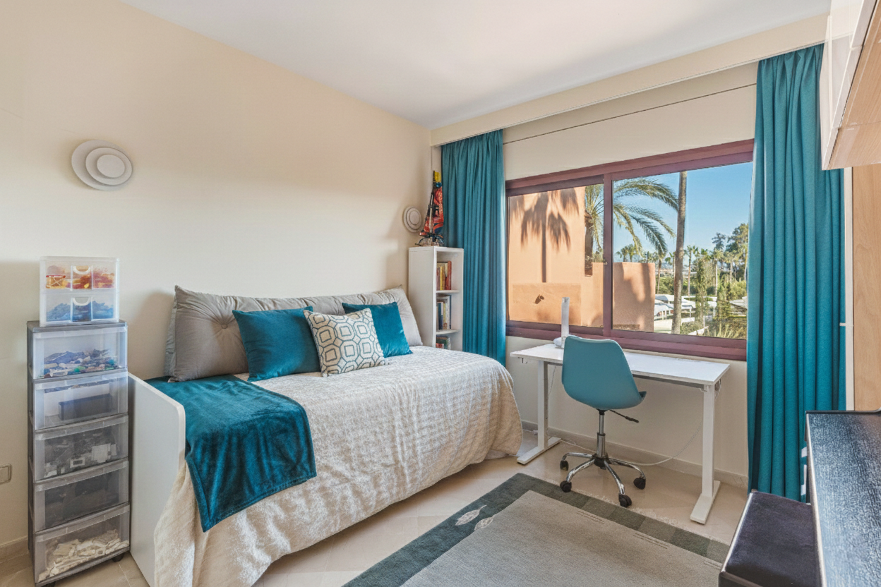 Fantastic south west facing three-bedroom duplex penthouse located in the prestigious gated beachfront community of Menara Beach, Estepona