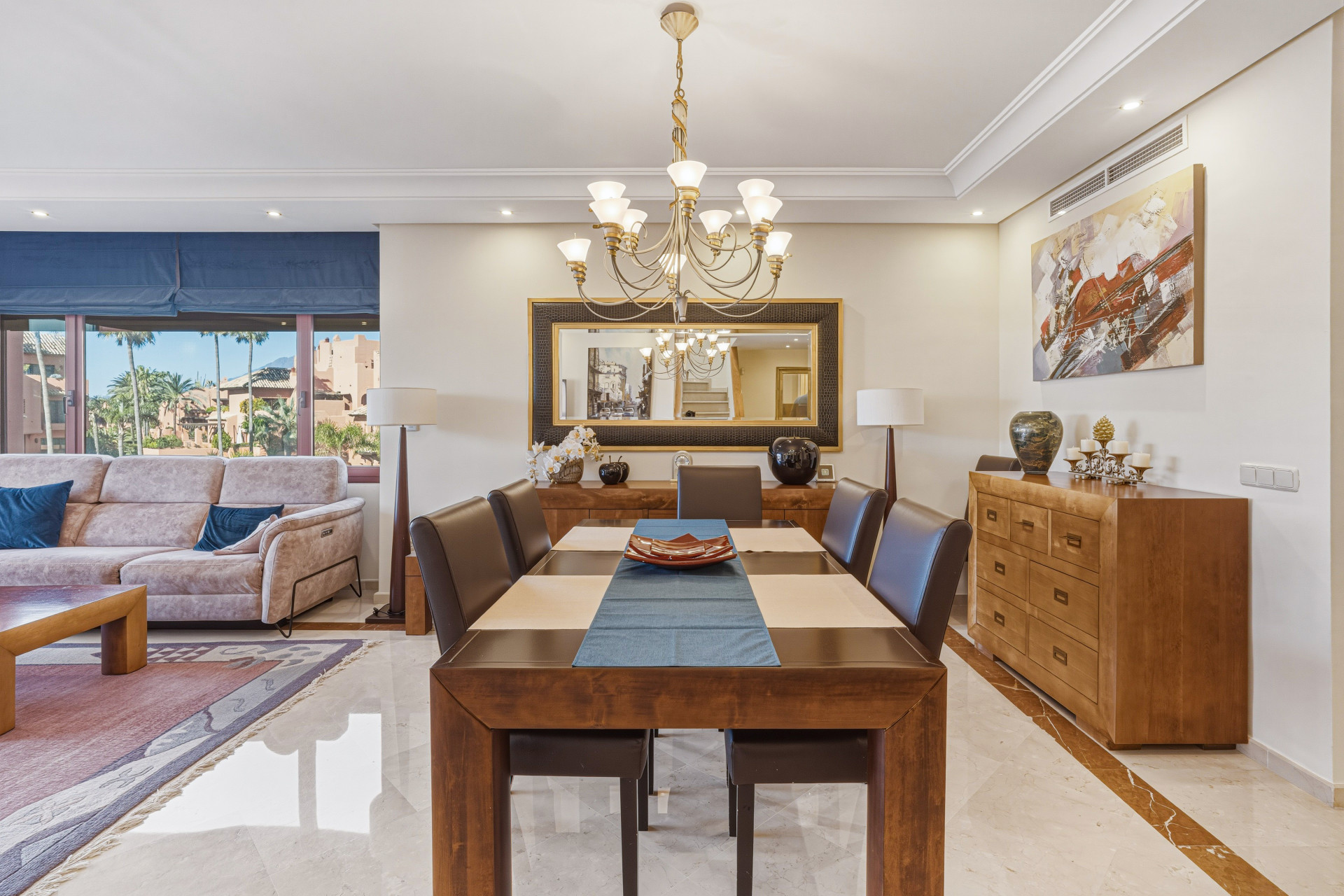 Fantastic south west facing three-bedroom duplex penthouse located in the prestigious gated beachfront community of Menara Beach, Estepona