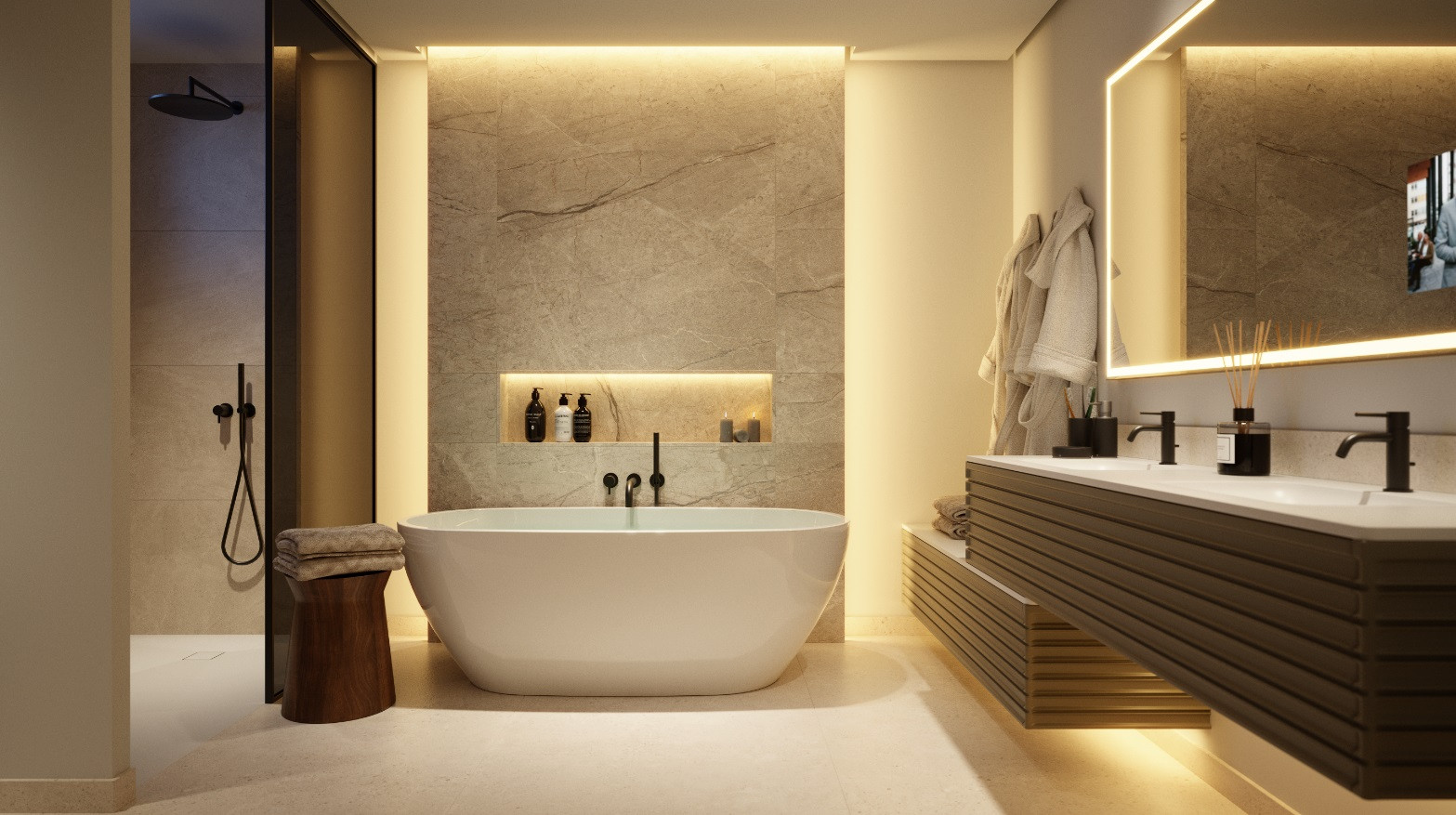 Exceptional three bedroom ground floor apartment in Benahavis.