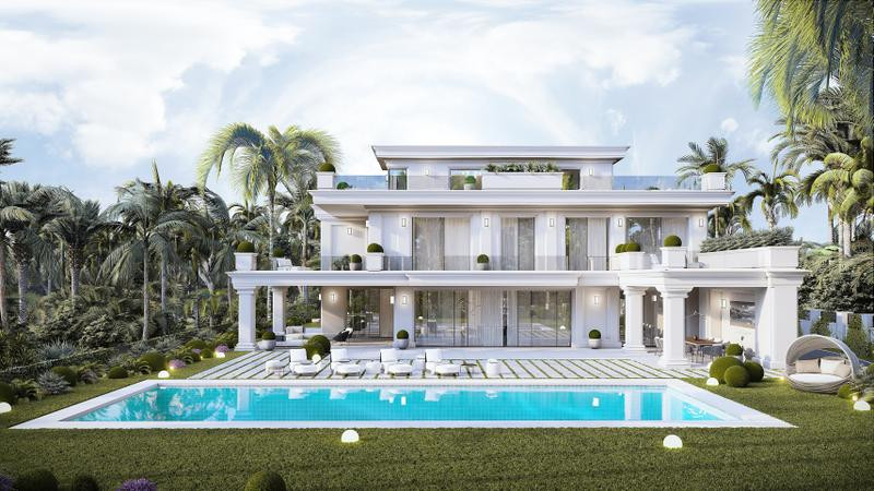 Sophisticated seven bedroom villa located in a prestigious urbanization on the Golden Mile - Lomas de Marbella Club.