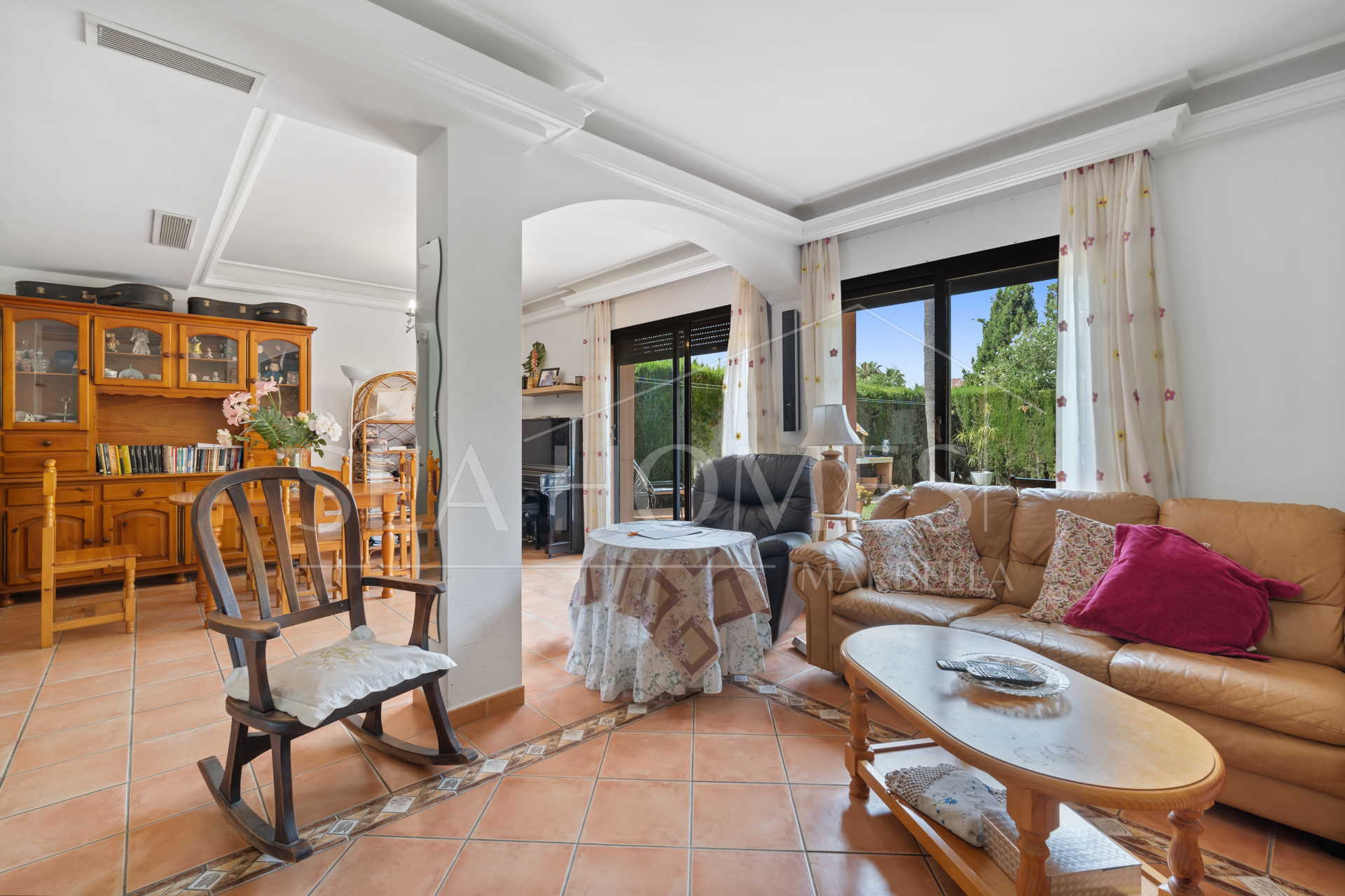 Bright and spacious, five bedroom townhouse located in Sun Golf, Nueva Andalucia with private garden