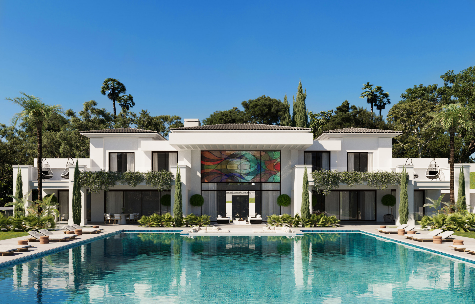 Six bedroom luxury villa project in Los Flamingos Golf