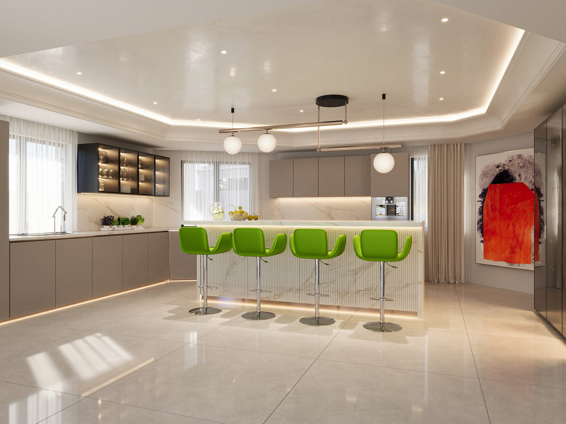 Stunning five Bedroom frontline golf villa in Los Flamingos