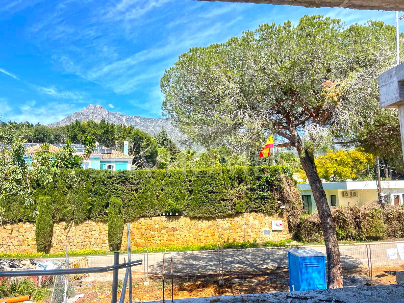 Brand new six bedroom villa under construction in Rocio de Nagueles, Marbella with sea and mountain views