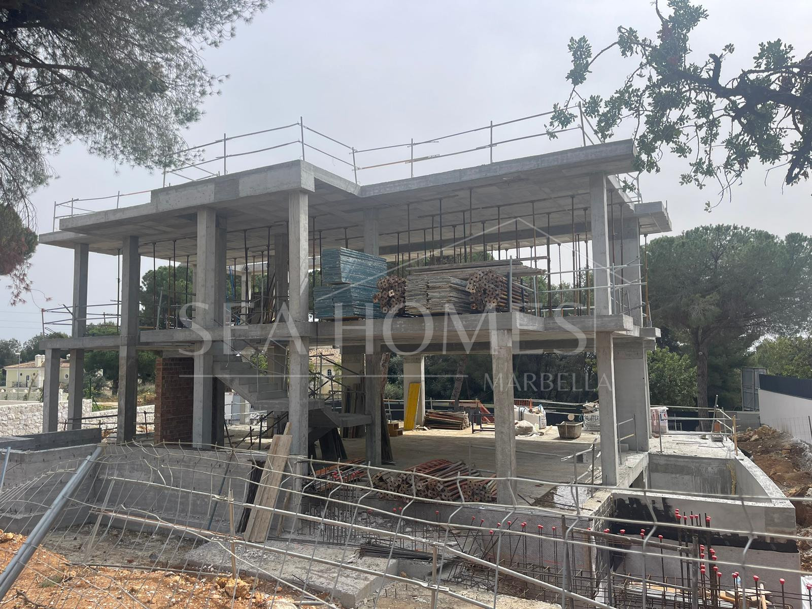 Brand new six bedroom villa under construction in Rocio de Nagueles, Marbella with sea and mountain views