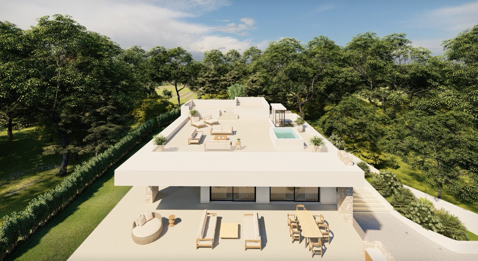 Luxury, south facing, four bedroom Villa located in Guadalmina Alta, Marbella