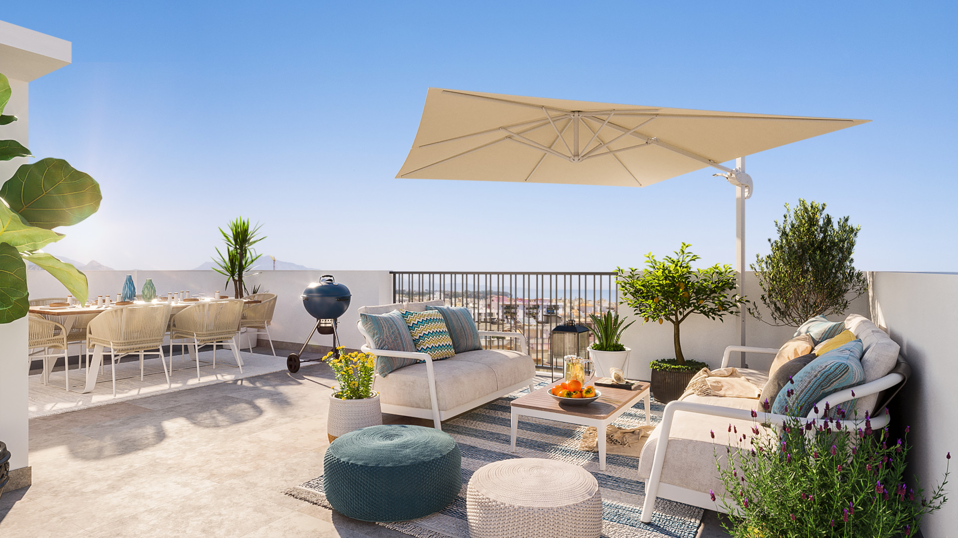102 apartments and penthouses, a real estate promotion in the center of Estepona