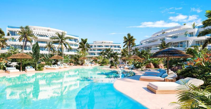 New project of seventy one apartments and penthouses with a choice of one - three bedrooms and fantastic sea views, perched on the hills above Mijas Costa.