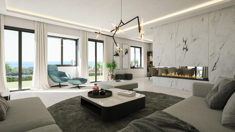 Complex of fourty single villas & semi-detached villas , located in Elviria, Marbella, overlooking Santa María & Country Club and panoramic sea views to the Mediterranean Sea.