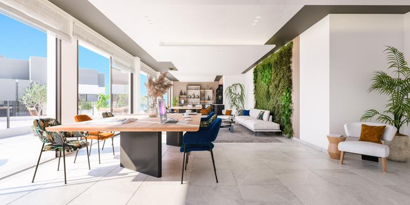 New development consisting of 215 south-facing apartments and penthouses between Estepona and Marbella.