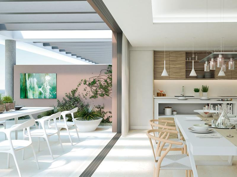 The residence is created from a commitment to quality, using the finest wood, stone, marble, glass and brushed steel finishes along with fully up to date technology and modern materials.