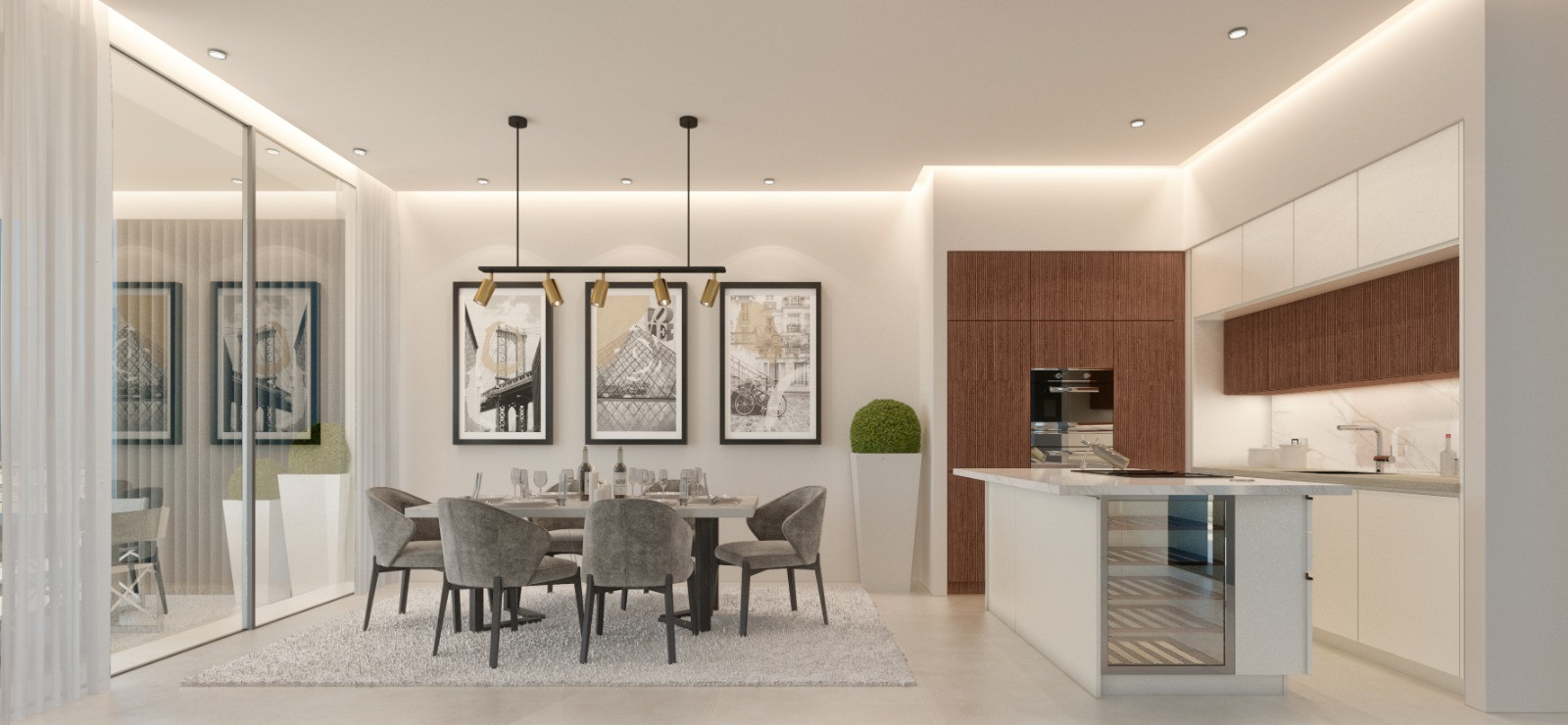 Brand new three or four bedroom villas in the sought after area of Estepona Golf, close to the beach and all leisure amenities.