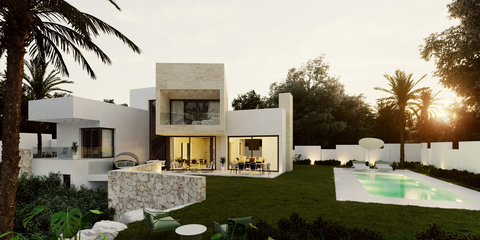 Village - Mirador del Paraíso: 6 latest contemporary design villas in gated community