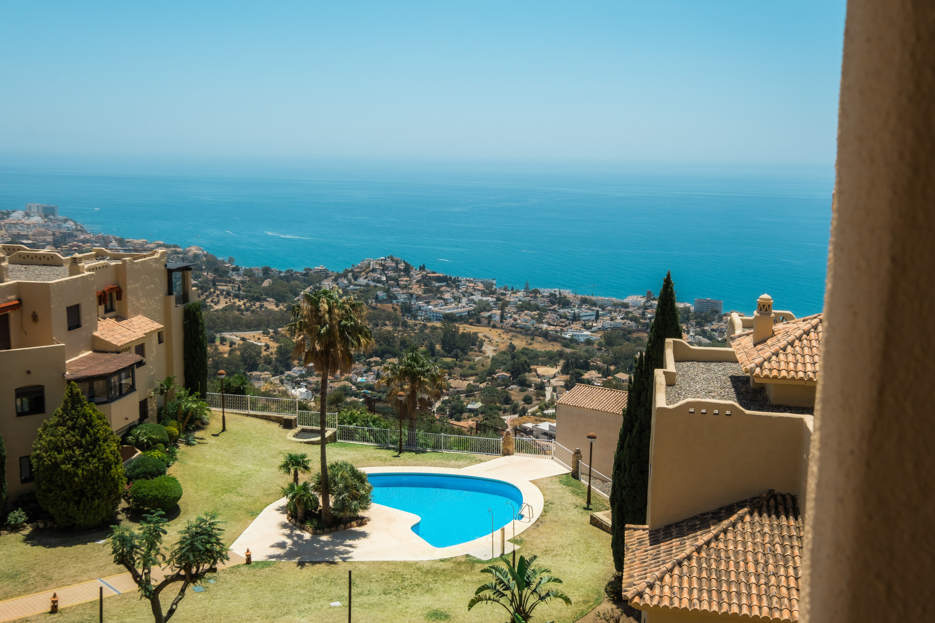 Espectaculares vistas al mar en Benalmadena