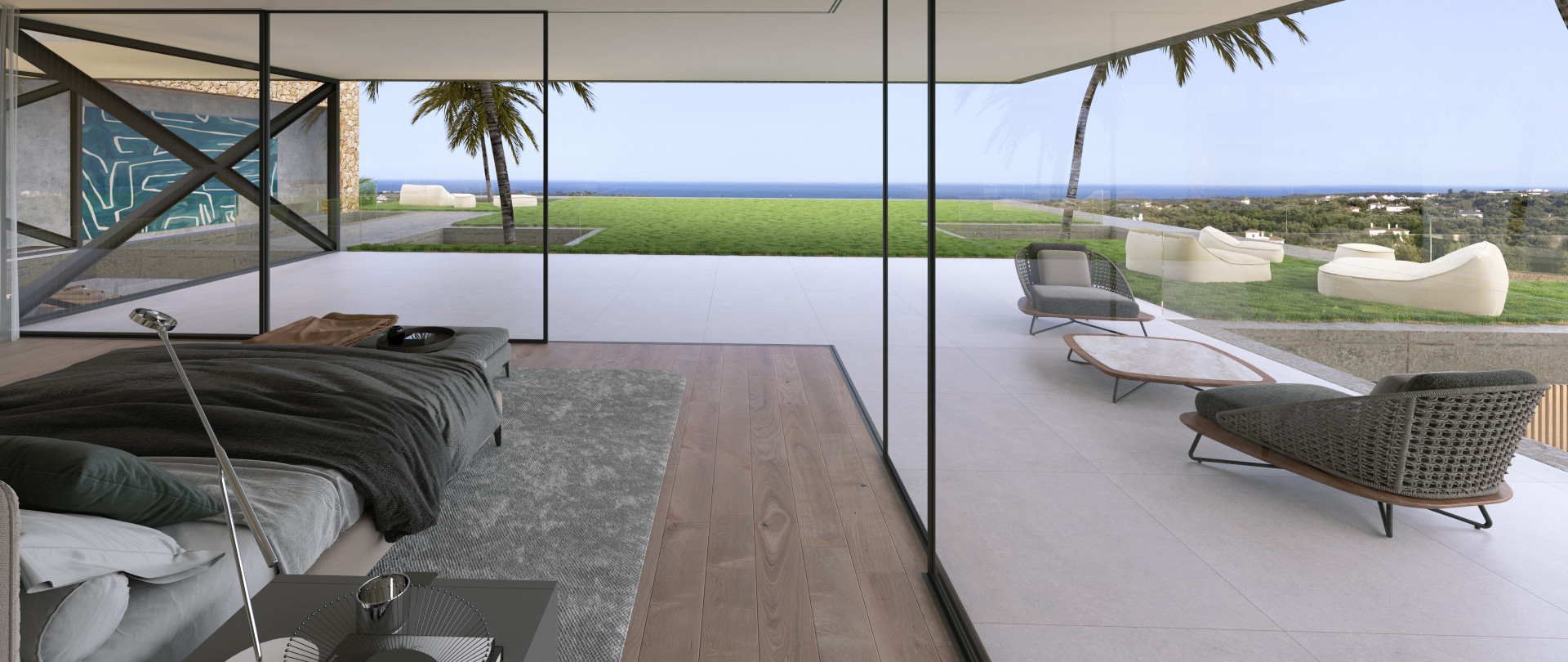 seaview plot almenara golf with unique flow81 architects project and building license