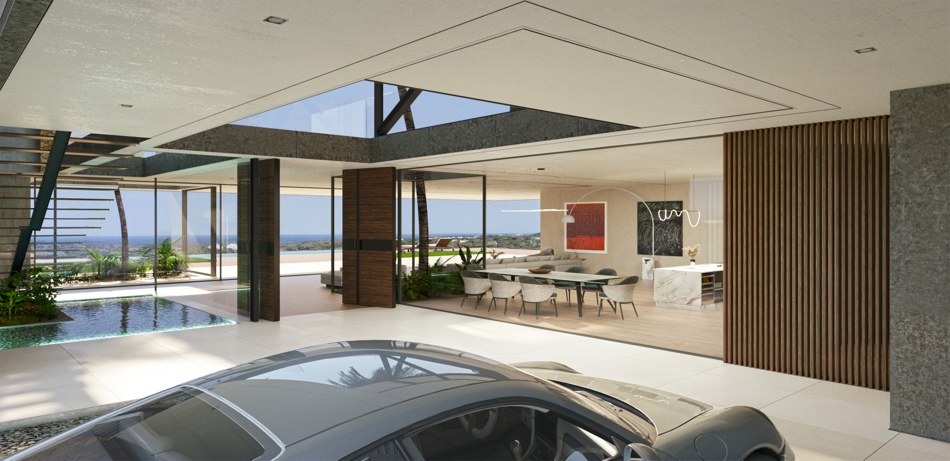 seaview plot almenara golf with unique flow81 architects project and building license