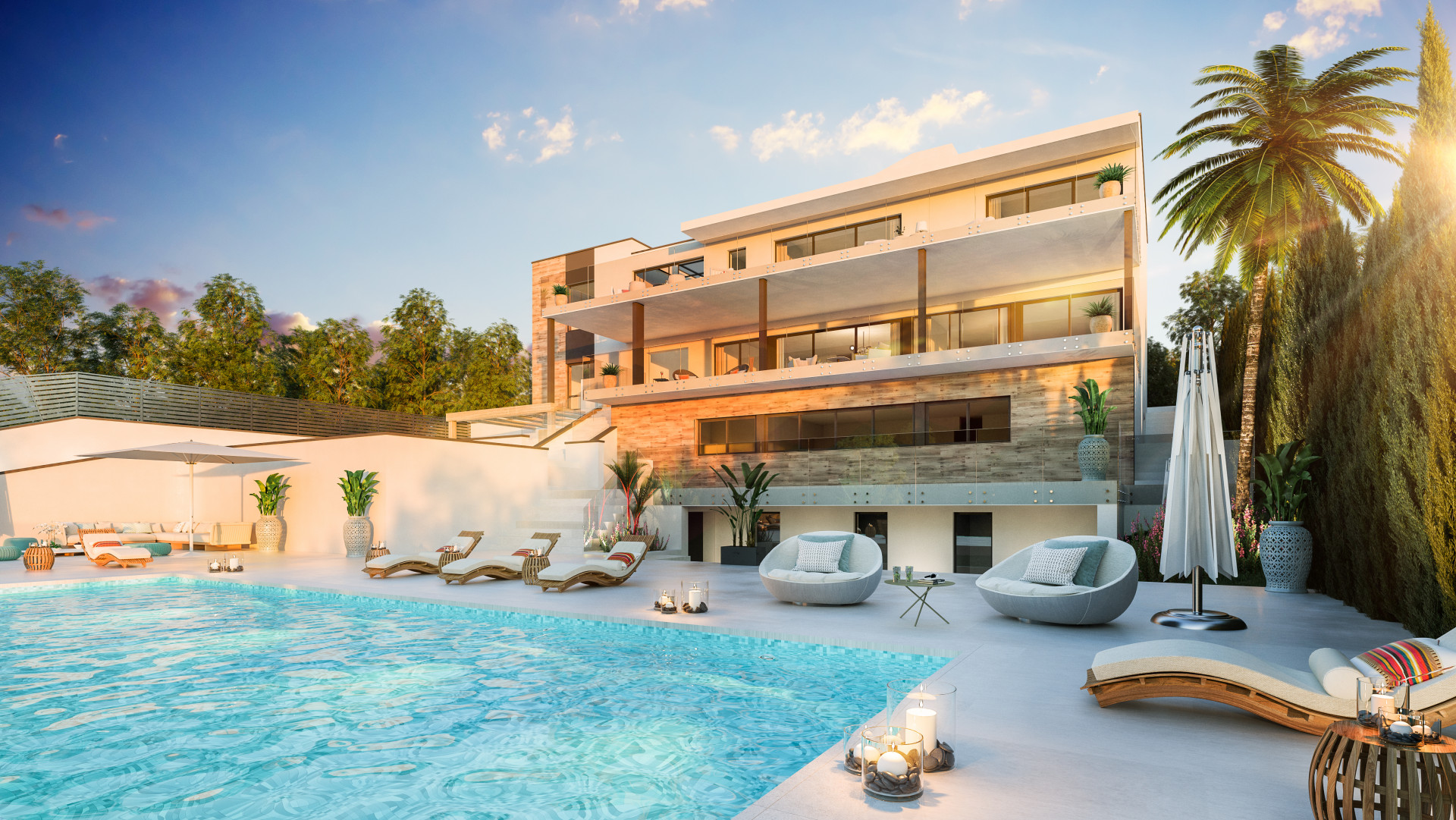 Contemporary villa with panoramic views under construction in Sotogrande.