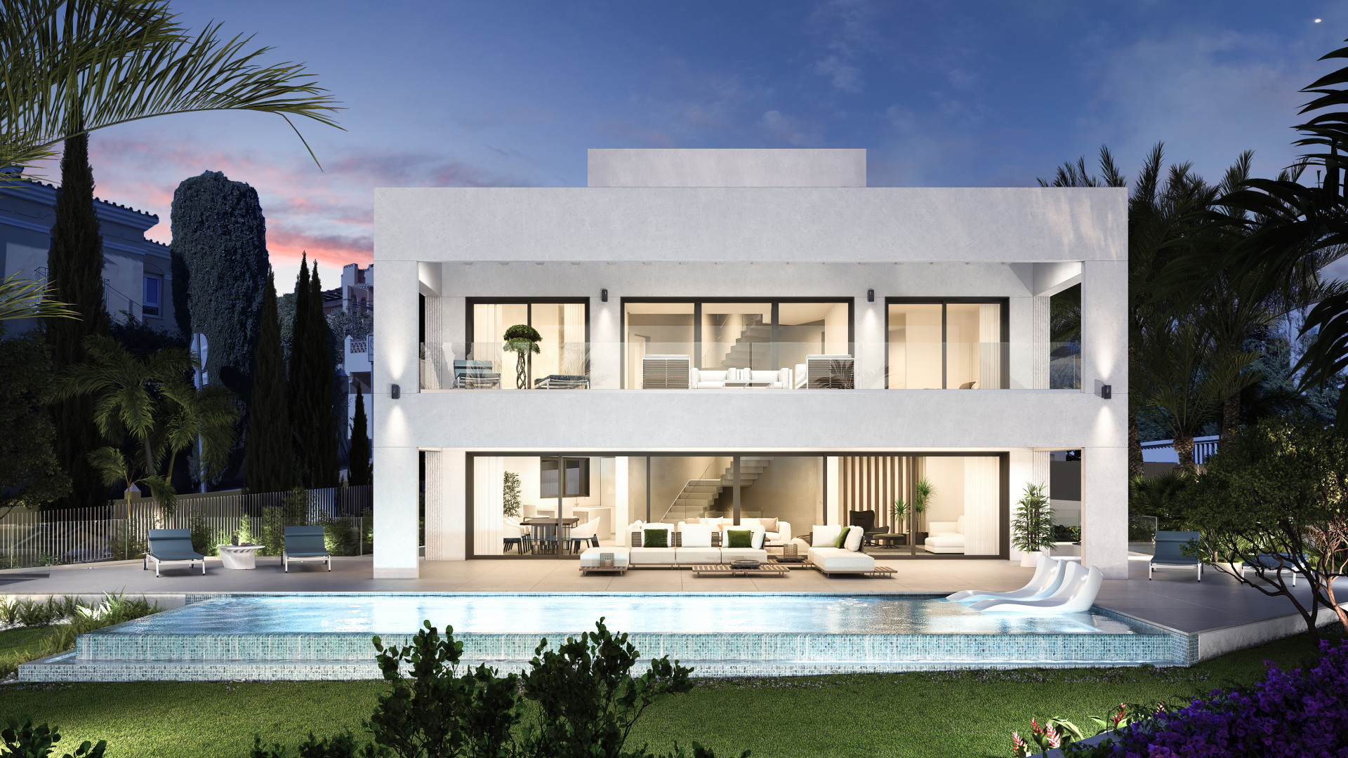 Villa Limon, new construction villa located in the prestigious urbanisation of Guadalmina Baja.