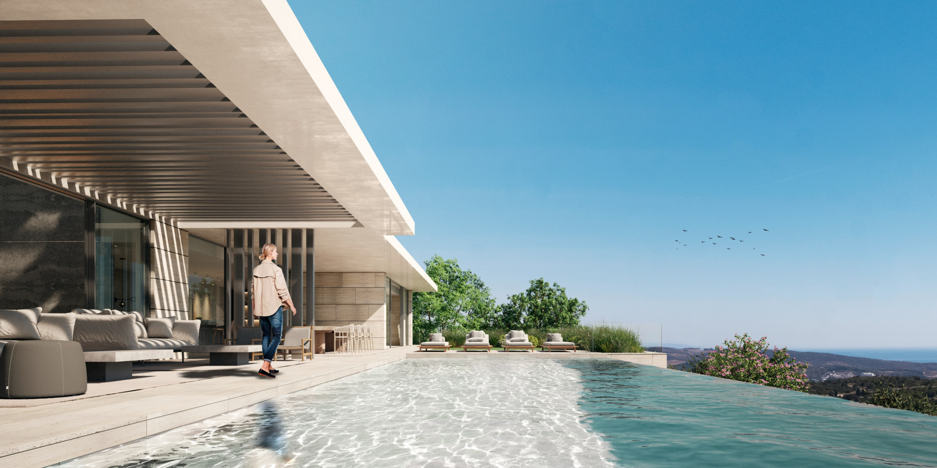Nueva villa moderna con vistas panorámicas en La Reserva de Sotogrande
