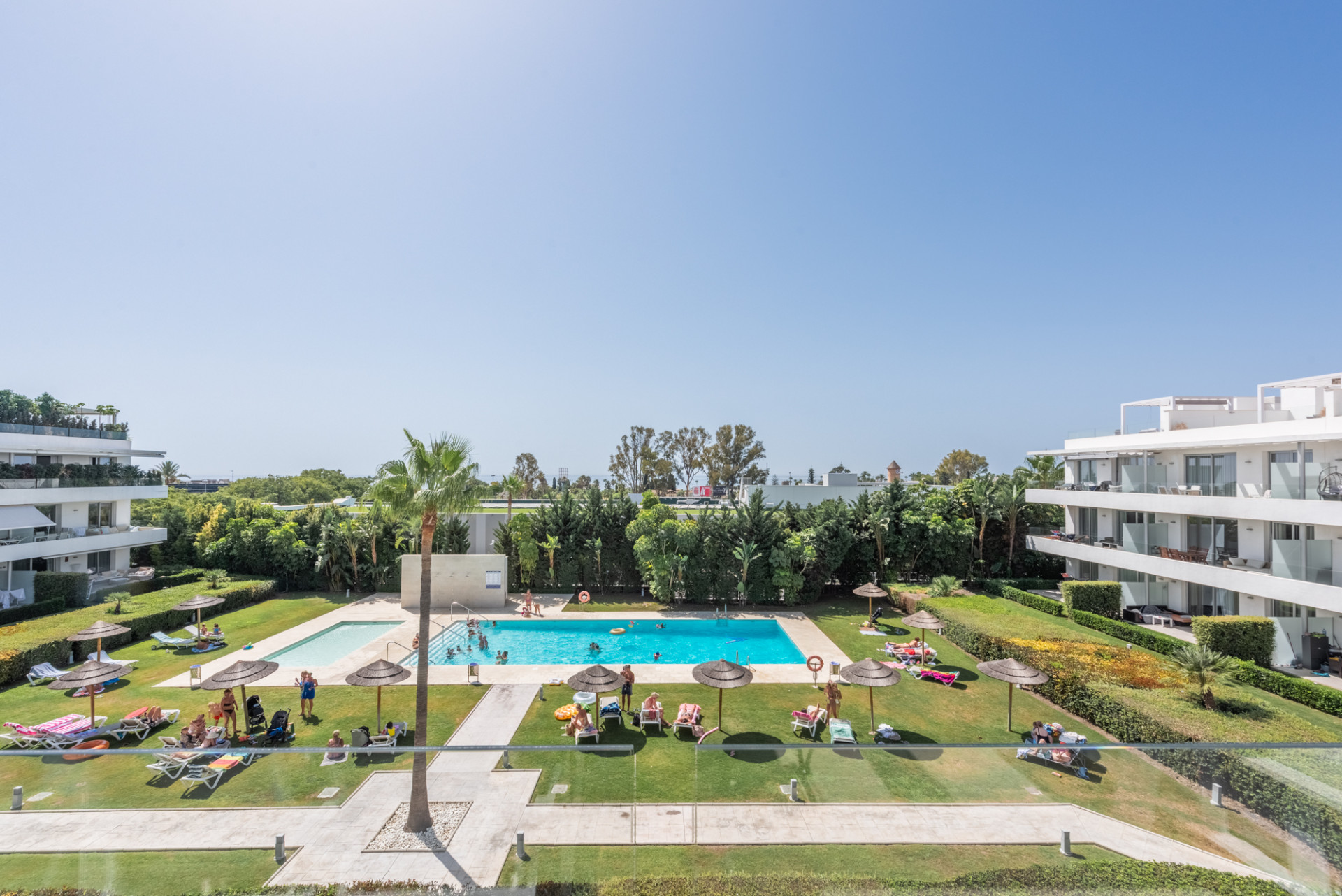 Stunning penthouse with fabulous terraces, sea views and elegant design. Walking distance to all amenities and the beach!