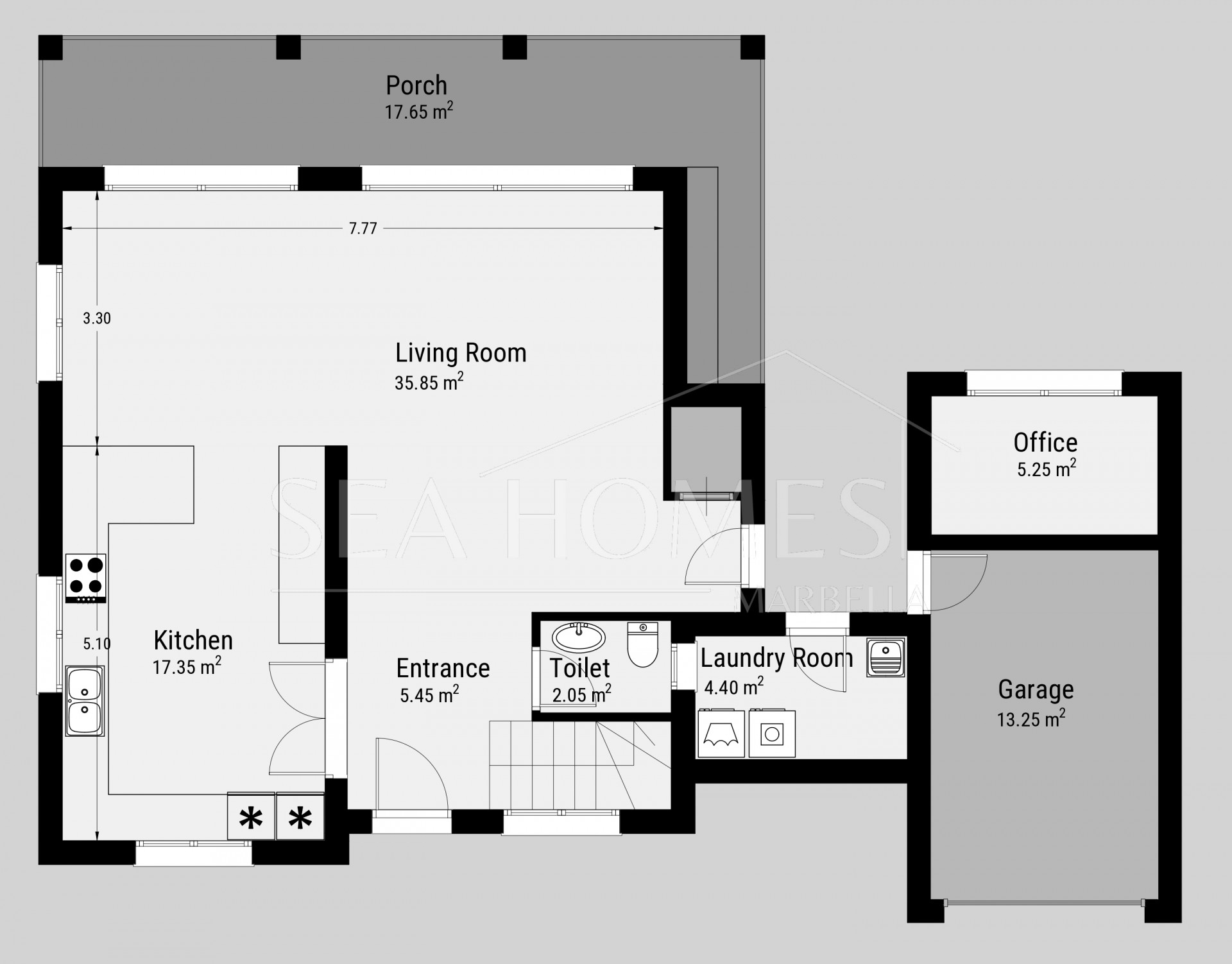 Modern Beachside Villa with Sea Views – New Golden Mile, Estepona