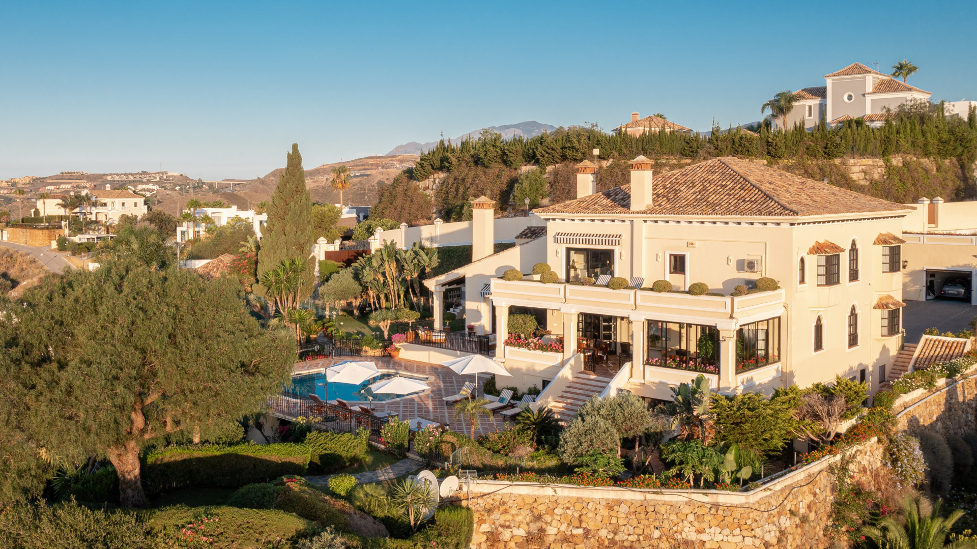 Magnificent 6 bedroom Andalusian style mansion situated in a gated community, Benahavis