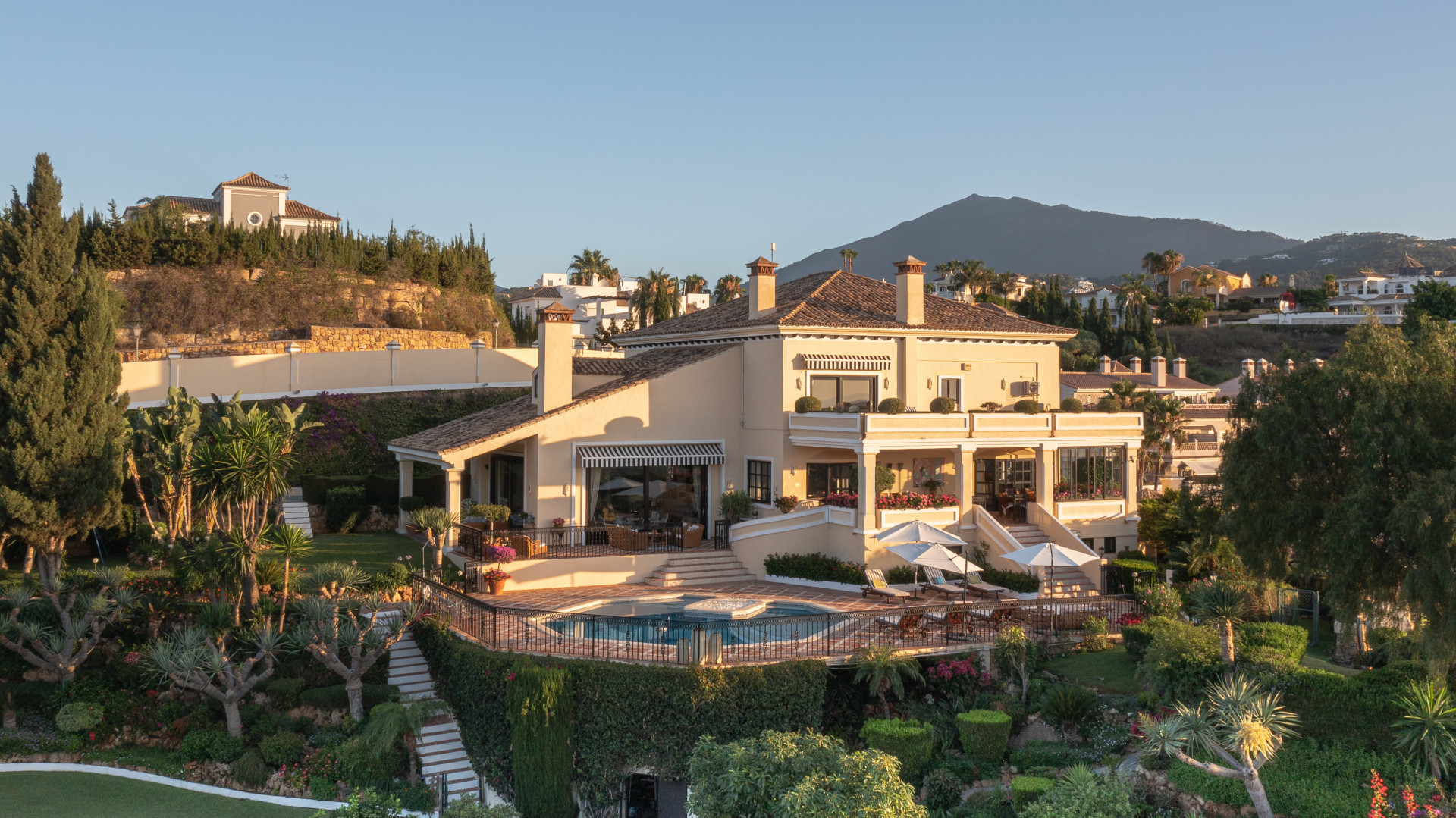 Magnificent 6 bedroom Andalusian style mansion situated in a gated community, Benahavis