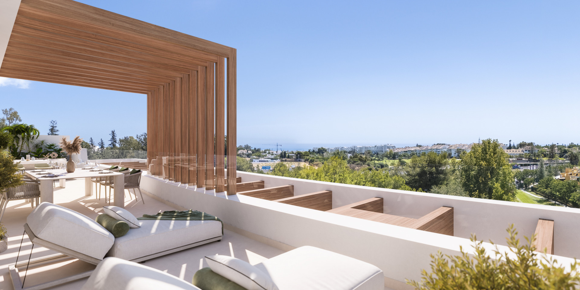 Breeze es un espectacular proyecto de 34 apartamentos y áticos. Ubicado en primera linea de golf en Marbella.