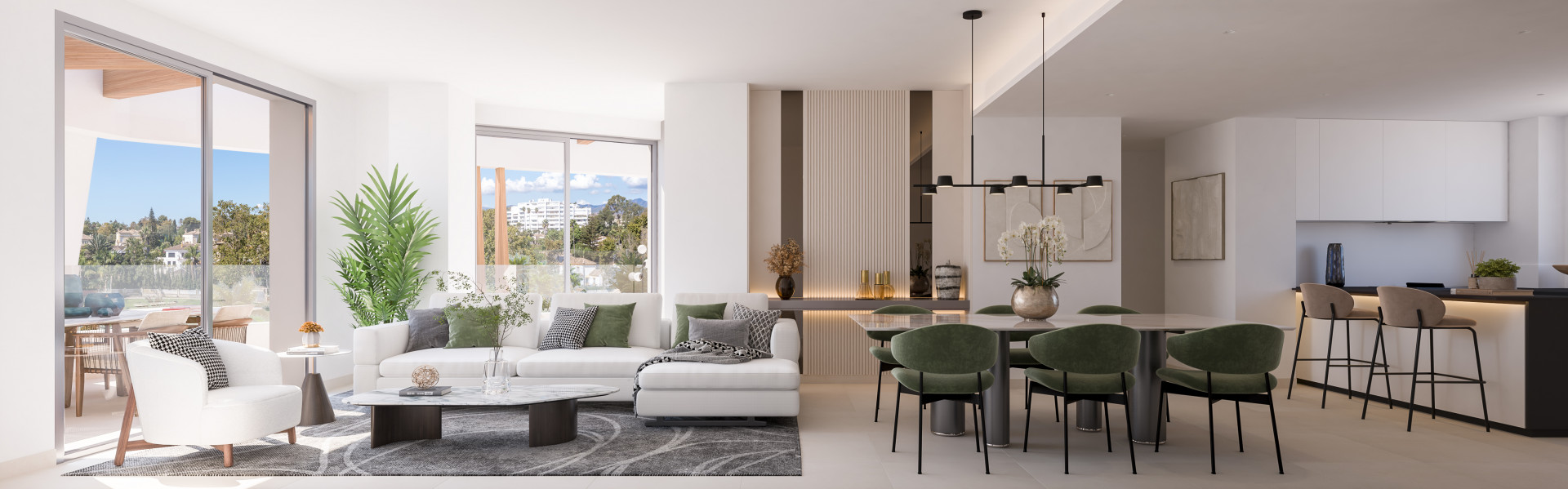 Breeze es un espectacular proyecto de 34 apartamentos y áticos. Ubicado en primera linea de golf en Marbella.