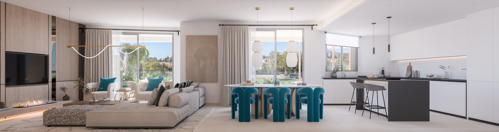 Breeze es un espectacular proyecto de 34 apartamentos y áticos. Ubicado en primera linea de golf en Marbella.