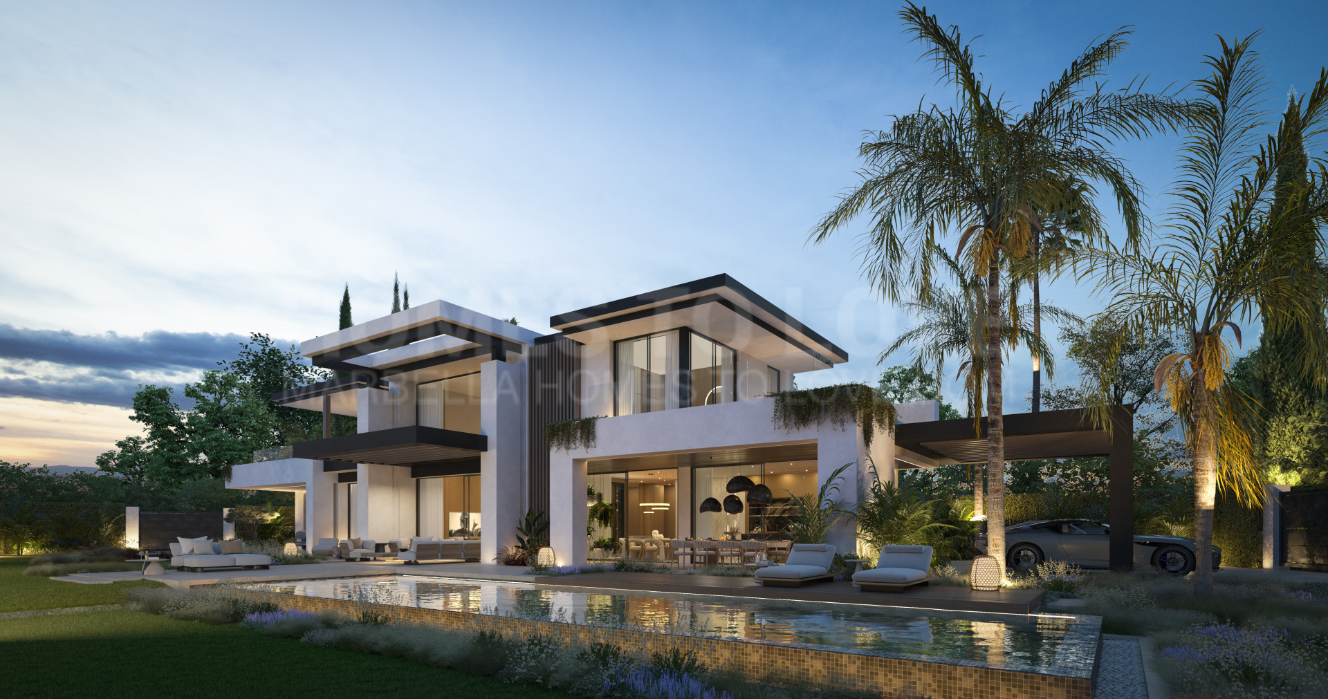 Blume, an exclusive boutique collection of 3 contemporary villas just steps from the beach, in one of Marbella’s most prestigious residential areas.