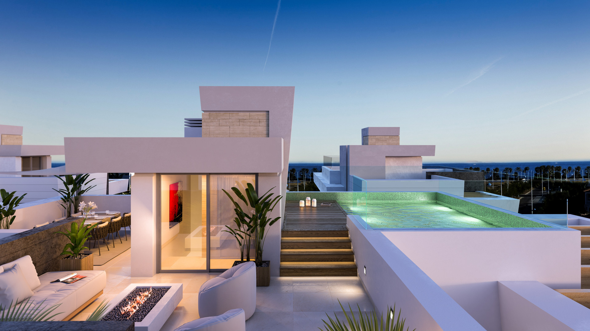Luxury modern villas in San Pedro beach side