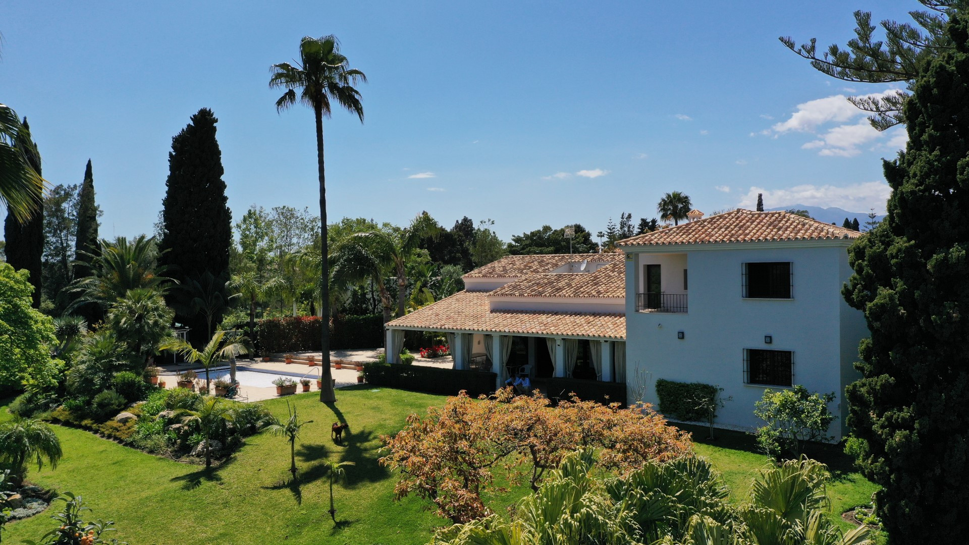 Frontline golf 4 bedroom family villa in Guadalmina Alta