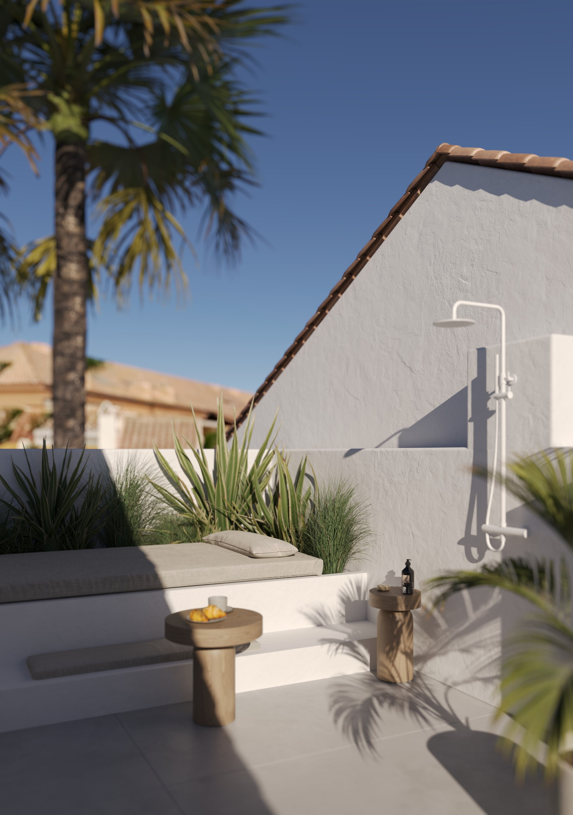 3 bedroom townhouse frontline beach in Las Chapas