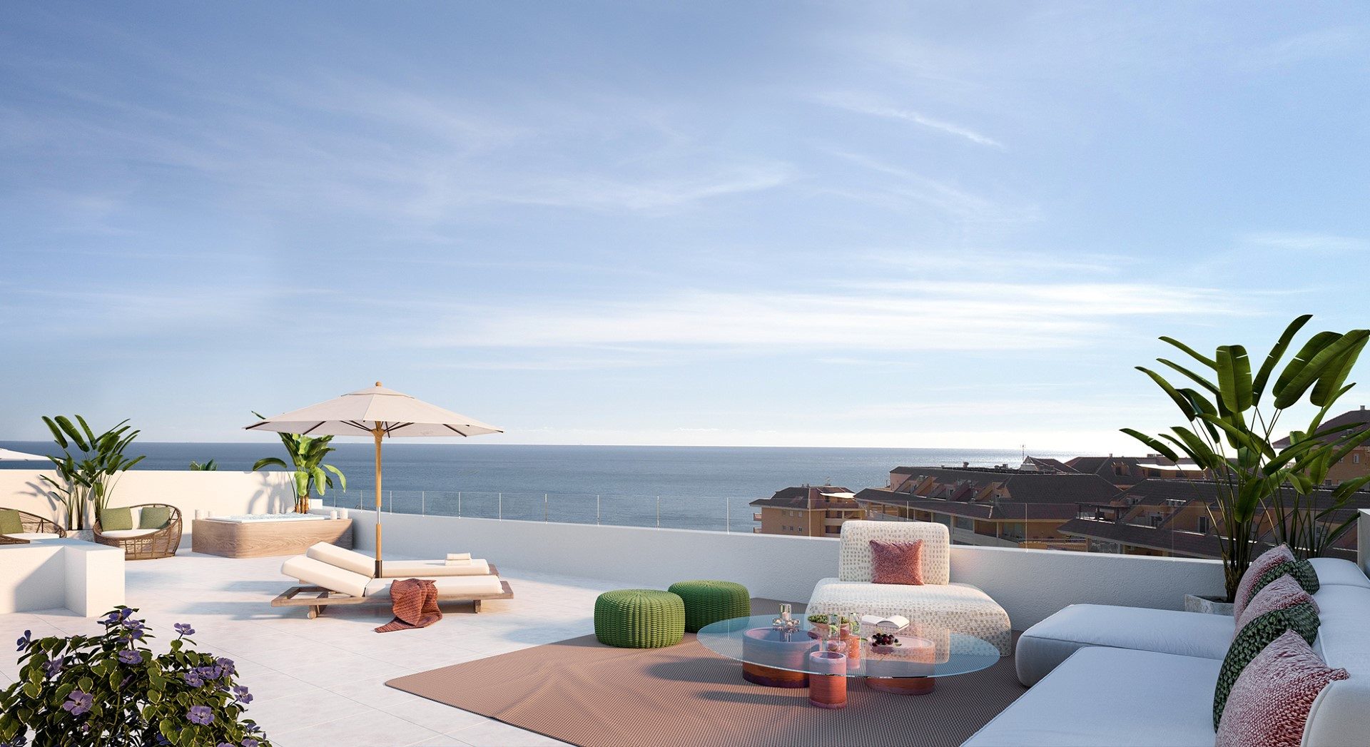 Increíble apartamento de 3 dormitorios con vistas al mar en El Higuerón