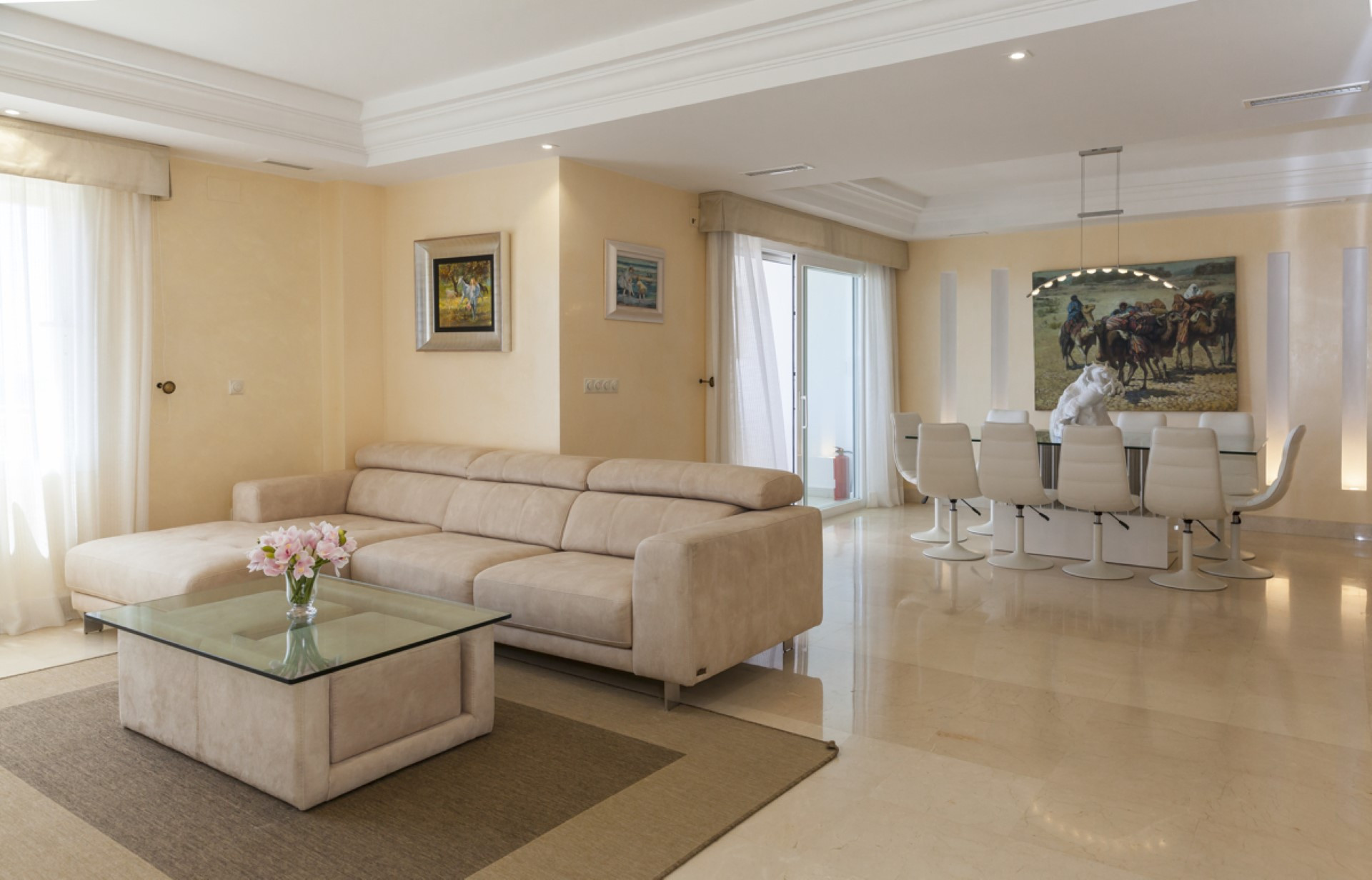 A spectacular frontline beach townhouse in Bahia de Marbella, Marbella East